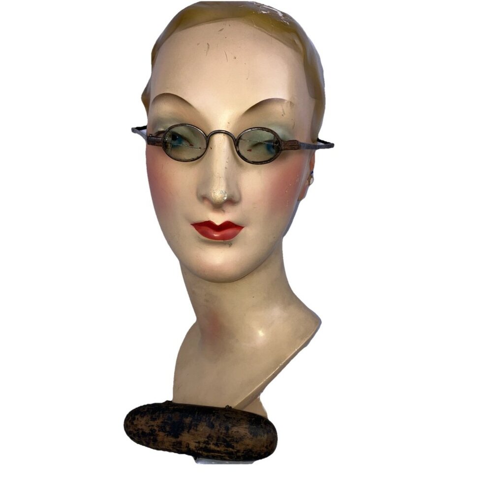 RARE C 1800 Women Round Spectacle eyeglasses  18th 19th C 1780 - 1830 Dracula